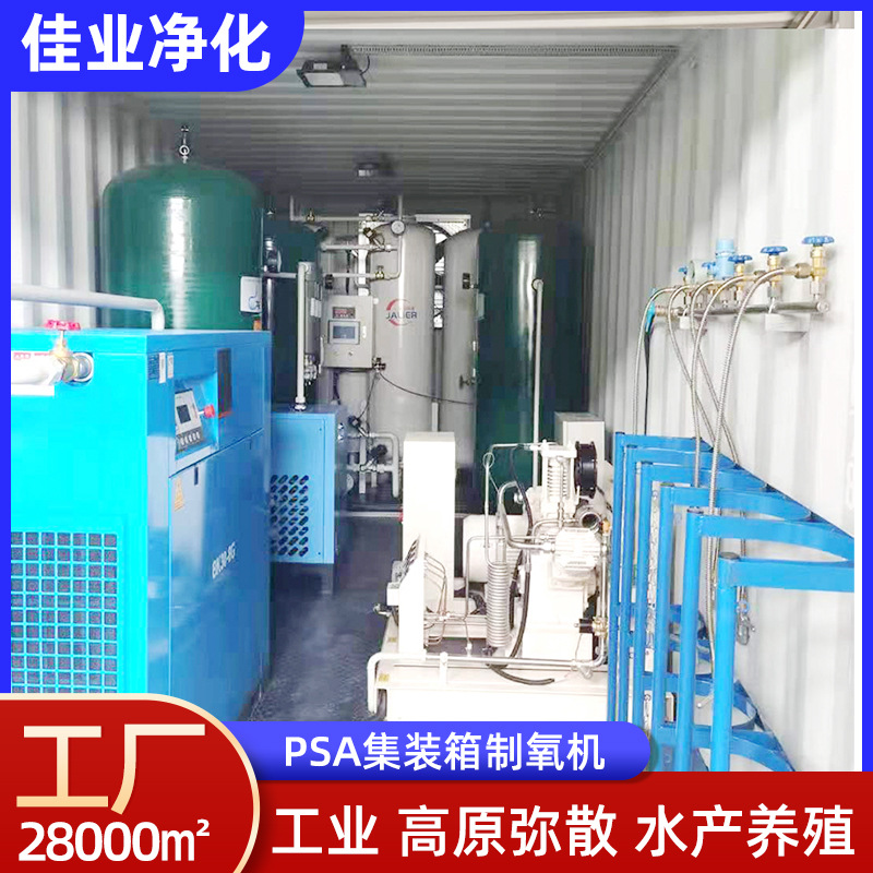 集装箱式工业制氧机定制 冶金助燃高原弥散小型养殖氧气发生器