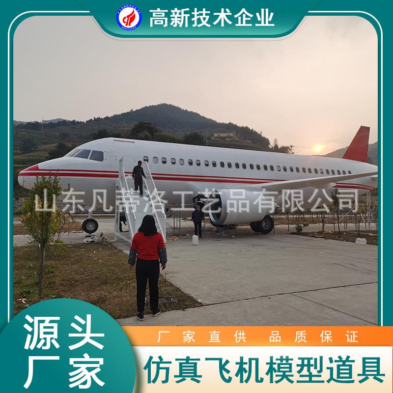 厂家大型户外飞机模拟舱 客机展示模型设备航空主题展览模型道具