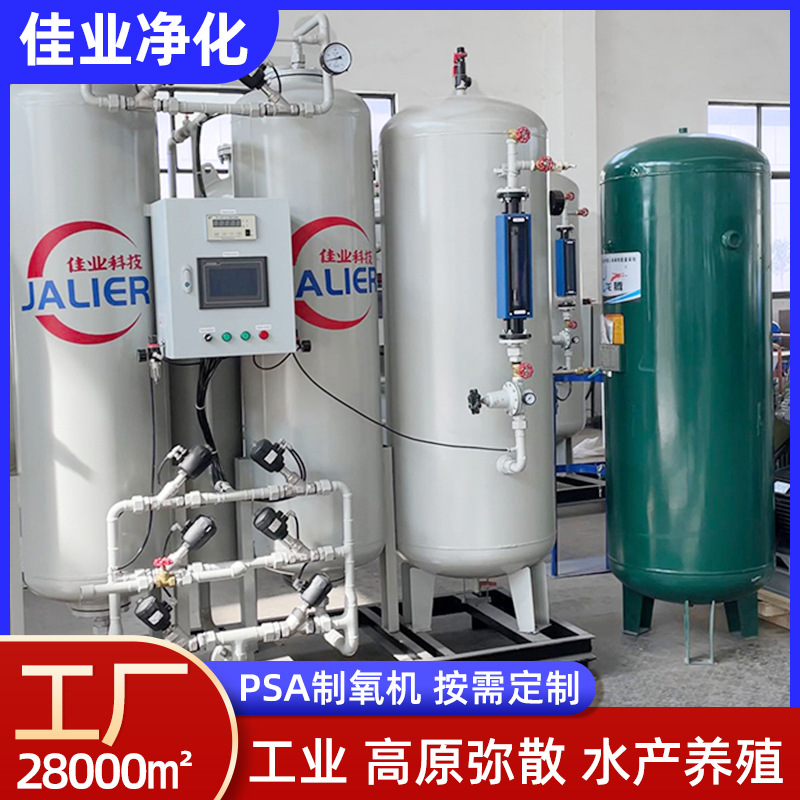 PSA制氧机 高原弥散水产养殖冶金助燃分子筛工业氧气发生器