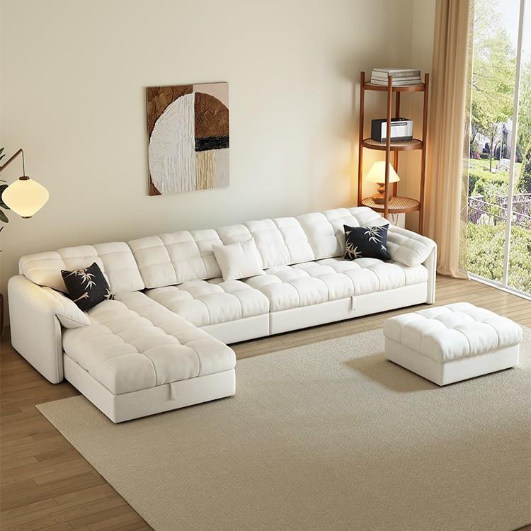 2025新款贵妃沙发床两用可折叠多功能带贵妃榻可收纳布艺沙发客厅