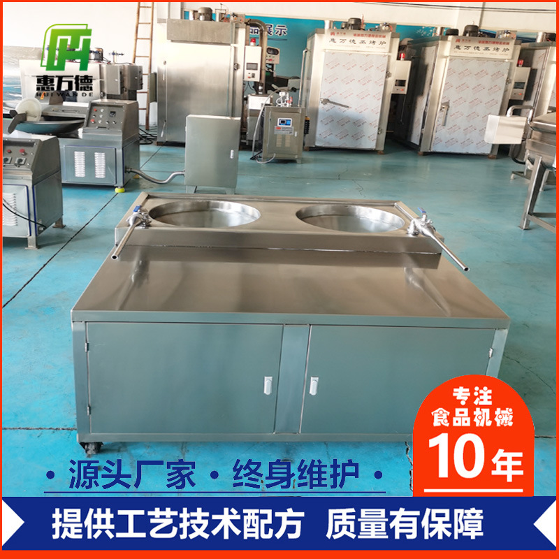 不锈钢双管液压灌肠机香肠腊肠商用灌肠机蒜蓉肠双管立式灌肠设备