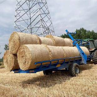 麦地麦秸玉米杆草料草捆捡拾车 农作物秸秆捡草运输自卸捡捆车