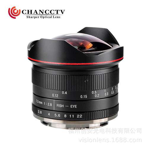 7.5mm D/F2.8 180°定焦单反广角人像镜头卡口版 APS-C E卡口
