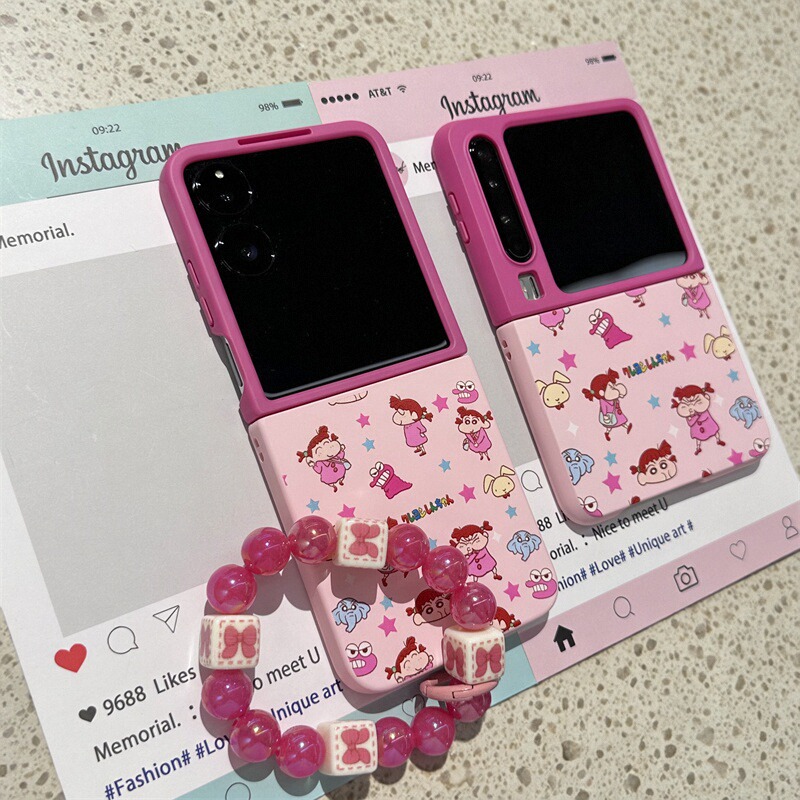 适用小米mix2手机壳华为Pocket2折叠PuraX壳OPPO FindN3摩托罗拉razr60新款三星Zflip7保护套5玫粉4撞色妮妮