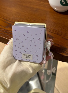 适用小米mix2手机壳三星Zflip7华为P50Pocket折叠壳OPPO FindN3摩托罗拉razr60新款撞色紫色碎花PuraX保护套5