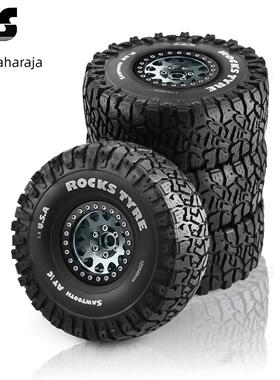 RS红蜘蛛1:10攀爬车1.9寸轮胎AXIAL易控TRX4帝王胎+金属轮毂 R122