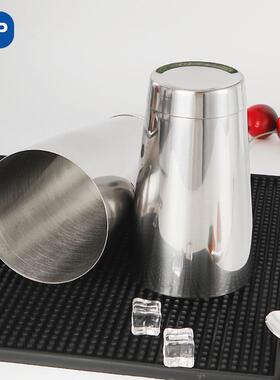 KLP304不锈钢调酒器波士顿银色常规带底摇酒壶酒吧学徒专业