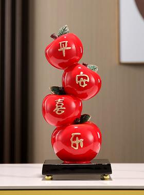 客厅玄关电视酒柜摆件柿柿如意一对入宅新家摆设暖房布置乔迁礼物