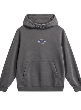 李宁 男 套头连帽卫衣 韦德生活系列卫衣 AWDW015