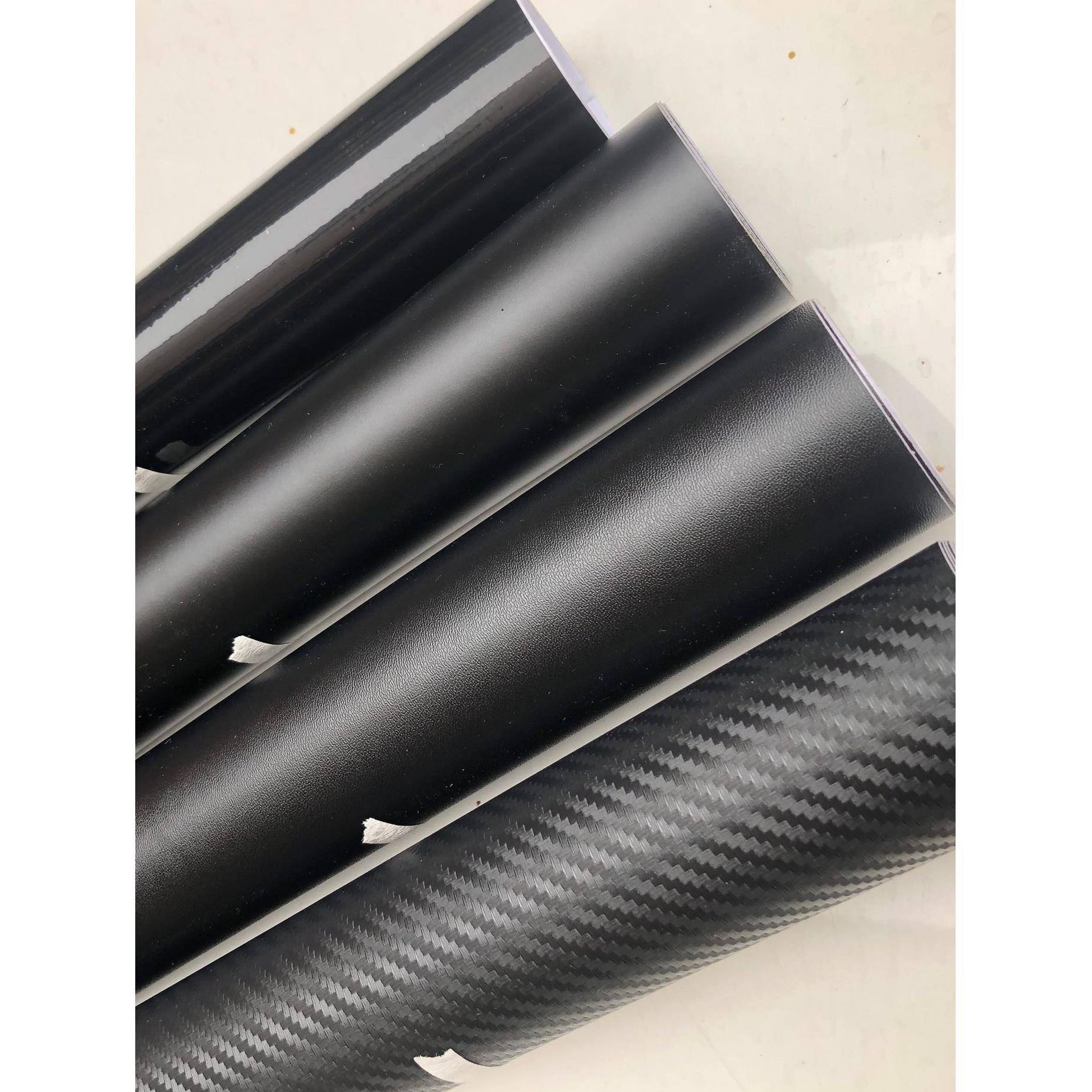 汽车膜亚光磨砂亮光水晶烤漆黑改色贴纸保险杠中网耳朵改装贴膜