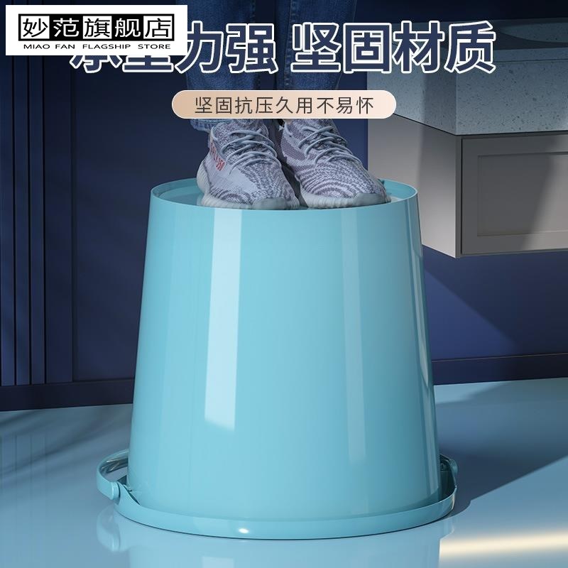 桶盆套装学生宿舍三件套洗衣桶带A盖子家用脸盆手提桶塑料水桶储