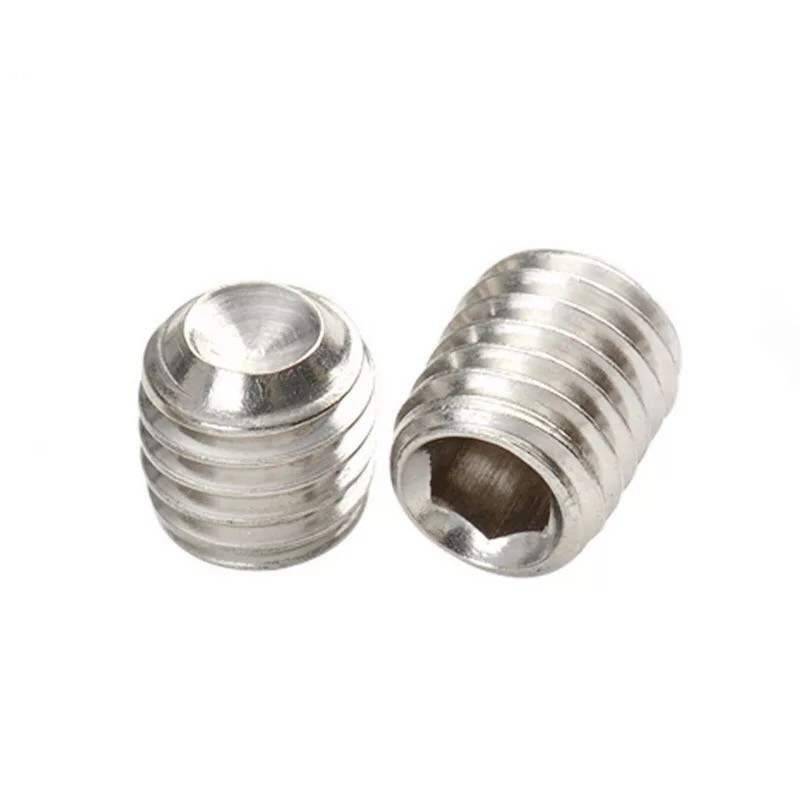 DIN916 M2X2-M2X16不锈钢标准件304不锈钢螺丝内六角凹端紧定