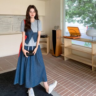 258 165 假两件套装 裙子2C323