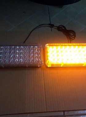 高亮工程爆闪灯led黄色警示灯拖z车洒水车救援车中网开道灯12v24v