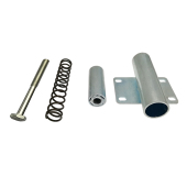 3寸4寸5c寸静音大门弹簧轮重型万向轮脚轮高低伸缩减震轮铁门轮子