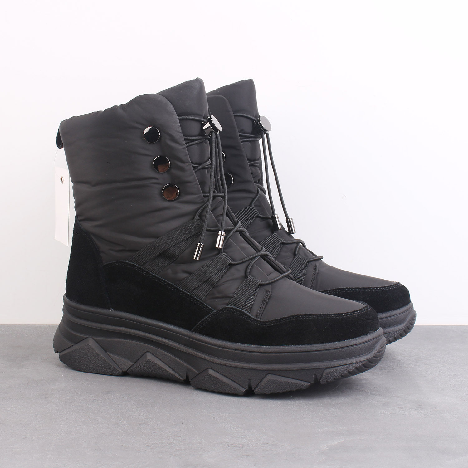 出口俄罗斯冬季女款加绒高筒休闲鞋防滑耐磨厚底增高抗寒舒适棉靴,女鞋,棉鞋,淘宝优惠券,粉丝福利购,淘宝优惠卷