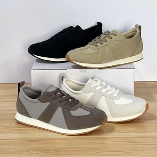 外贸出口日单轻便透气舒适女士休闲阿甘鞋 防滑拼色百搭浅口运动鞋