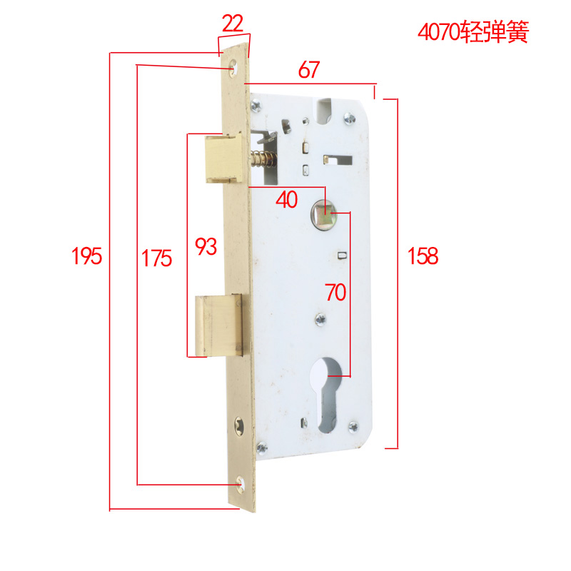 老式木门执手锁旧门换锁室内门锁体J7040铜锁体门锁配件