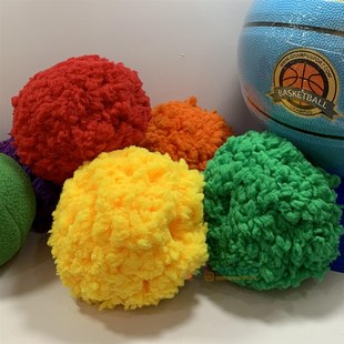 格乐普缤纷毛线球早教儿童投沙包感统触觉训练宝宝投掷躲避球玩具