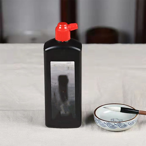 练习墨汁250/500克毛笔墨水学生书法专用国画颜料工笔画一阁墨汁