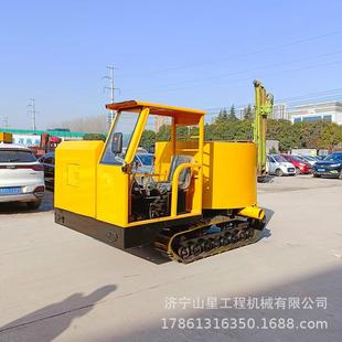 复垦用履带混凝土搅拌罐车水渠修建运输罐车水泥搅拌运输自卸车