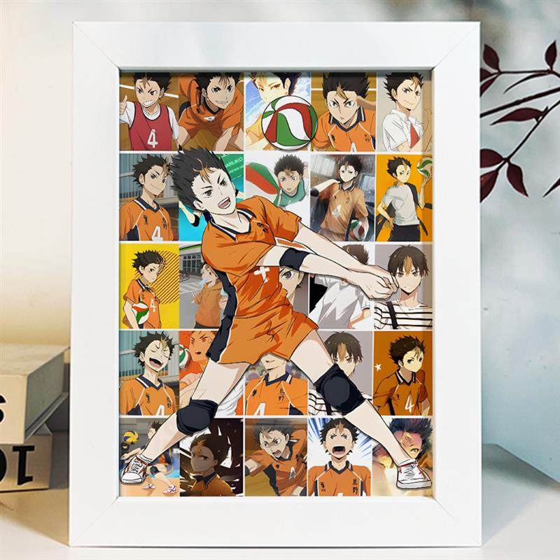 排球少年周边相框摆件日向翔阳影山飞雄照片拼图成品相框摆台礼品,家居饰品,书法,淘宝优惠券,粉丝福利购,淘宝优惠卷