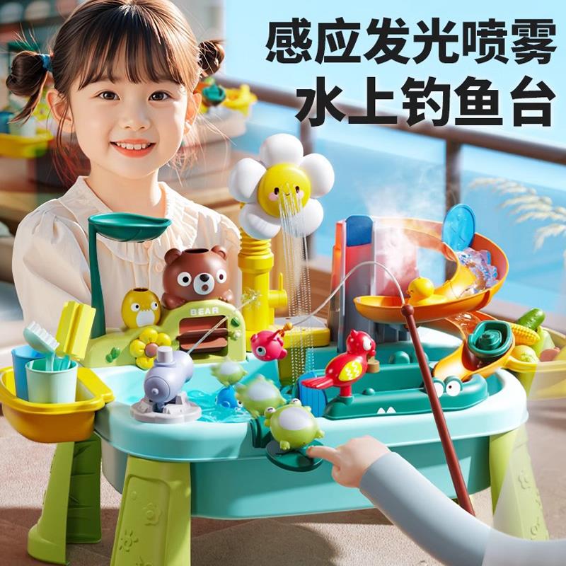 纽恩斯2025新款儿童洗碗机玩具水龙头循环出水过家家厨房男孩女孩