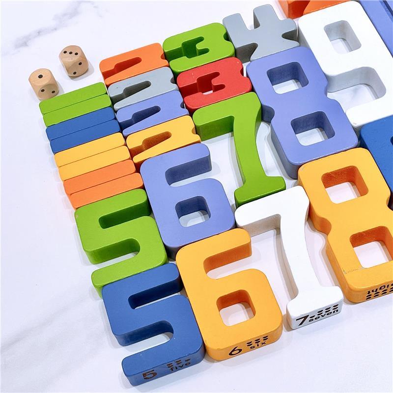 紐恩斯嬰兒童數字積木疊高