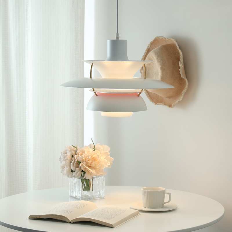 丹麦ph5吊灯餐厅北欧设计师中古奶油现代饭厅创意吧台岛台餐厅灯