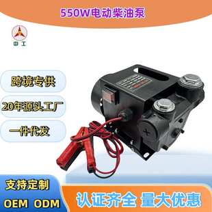 抽油泵自吸柴油泵 12V24V220V电动加油泵550W大功率车载便携式