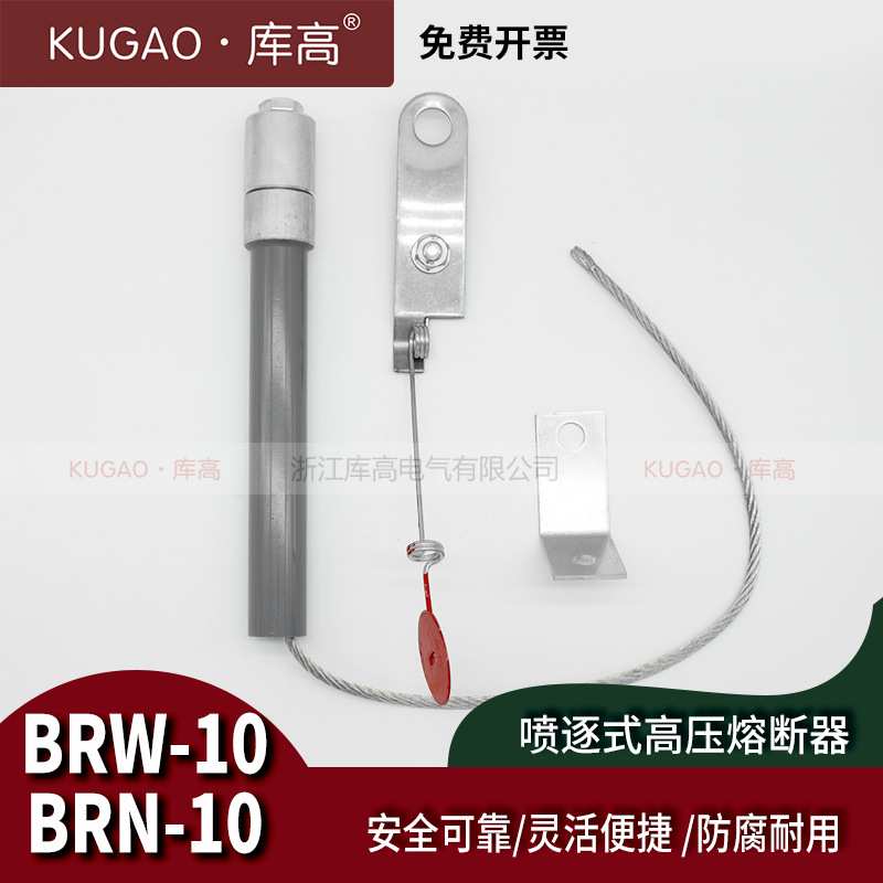 库高BRW-10喷逐式熔断器BRN-10高压10kV内装保险丝并联电容器保护