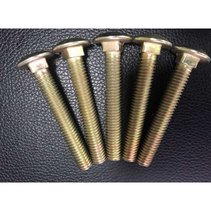 美制马车螺栓3/8-16*60mm  美制五级 彩锌 圆头方颈螺栓