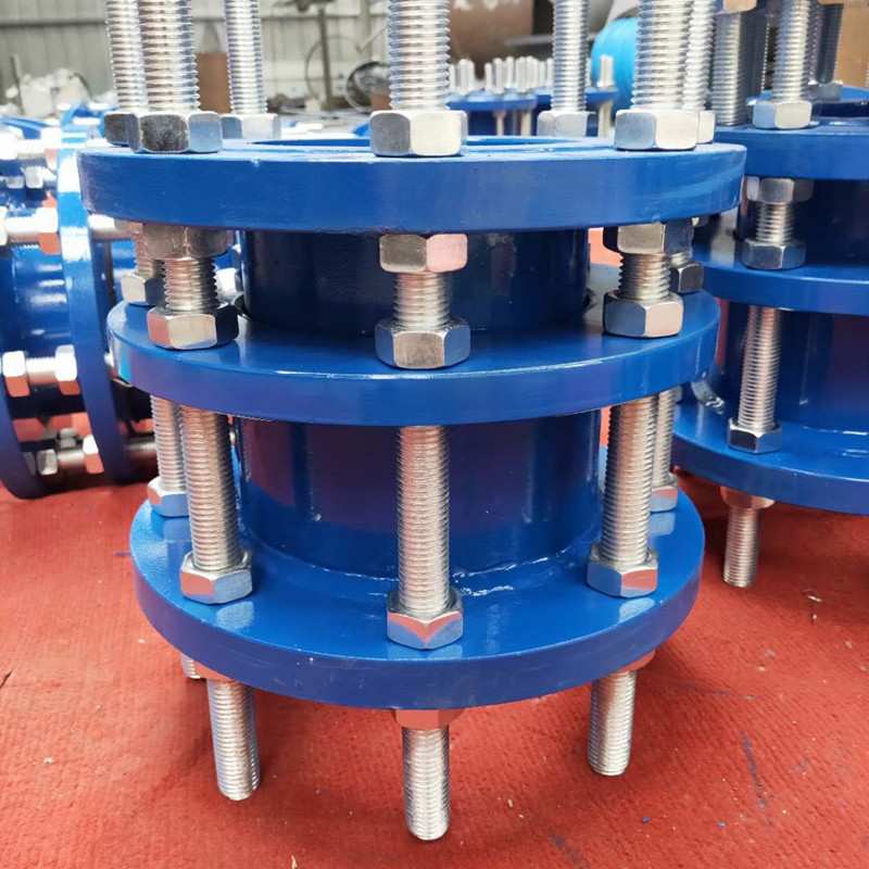 防拉脱管道限位伸缩节dn500 400 水厂用大口径传力双法兰传力接头
