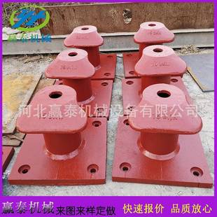 船舶配件加重型栓船柱100KN系缆桩铸造羊角系船柱铸造件