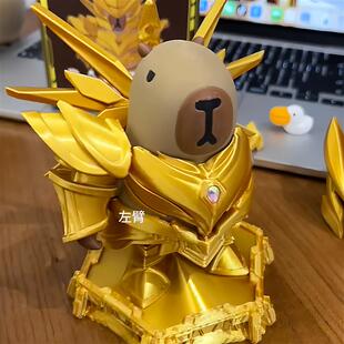 【重豚王】卡皮巴拉3d打印小摆件趣味创意变形机甲机器人拼装玩具