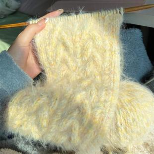 手混线围巾手工diy毛线材料包编织围脖渐变色冬季女送男朋友女生