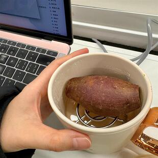 迷你不锈钢蒸架食品级万能烧水壶养生壶保温杯隔水蒸架蒸鸡蛋神器