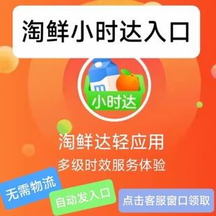 淘鲜达小时达入口自动发货专拍链接
