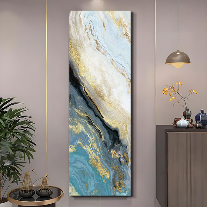 现代简约客厅装饰画酒店餐厅卧室手绘中古挂画抽象艺术奶油风油画