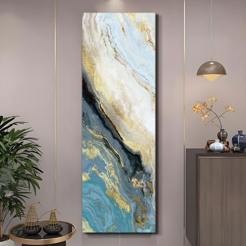 现代简约客厅装饰画酒店餐厅卧室手绘中古挂画抽象艺术奶油风油画