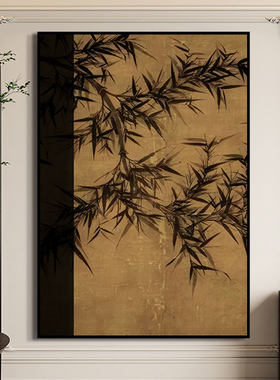 中古风客厅装饰画玄关过道古典油画花卉植物几何书房茶室氛围布置