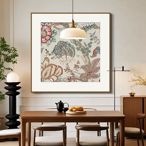抽象复古中古油画花卉温馨主卧挂画客厅办公室背景墙现代餐厅壁画 - 封面
