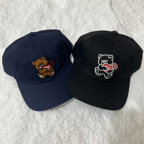 Human Made 26SS日系小熊刺绣棒球帽男女复古休闲遮阳帽子鸭舌帽