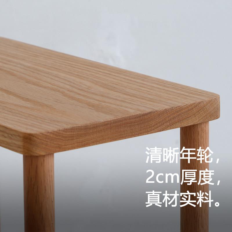 窄日式橡木实木置物架落地书架夹缝儿童木质书柜极窄层架薄柜窄柜