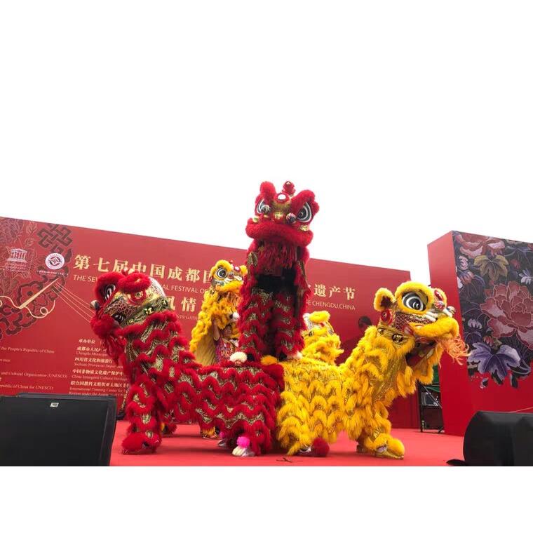 广东醒狮南狮醒狮竹扎南狮舞狮广东醒狮佛山醒狮南狮澳洲羊毛醒狮