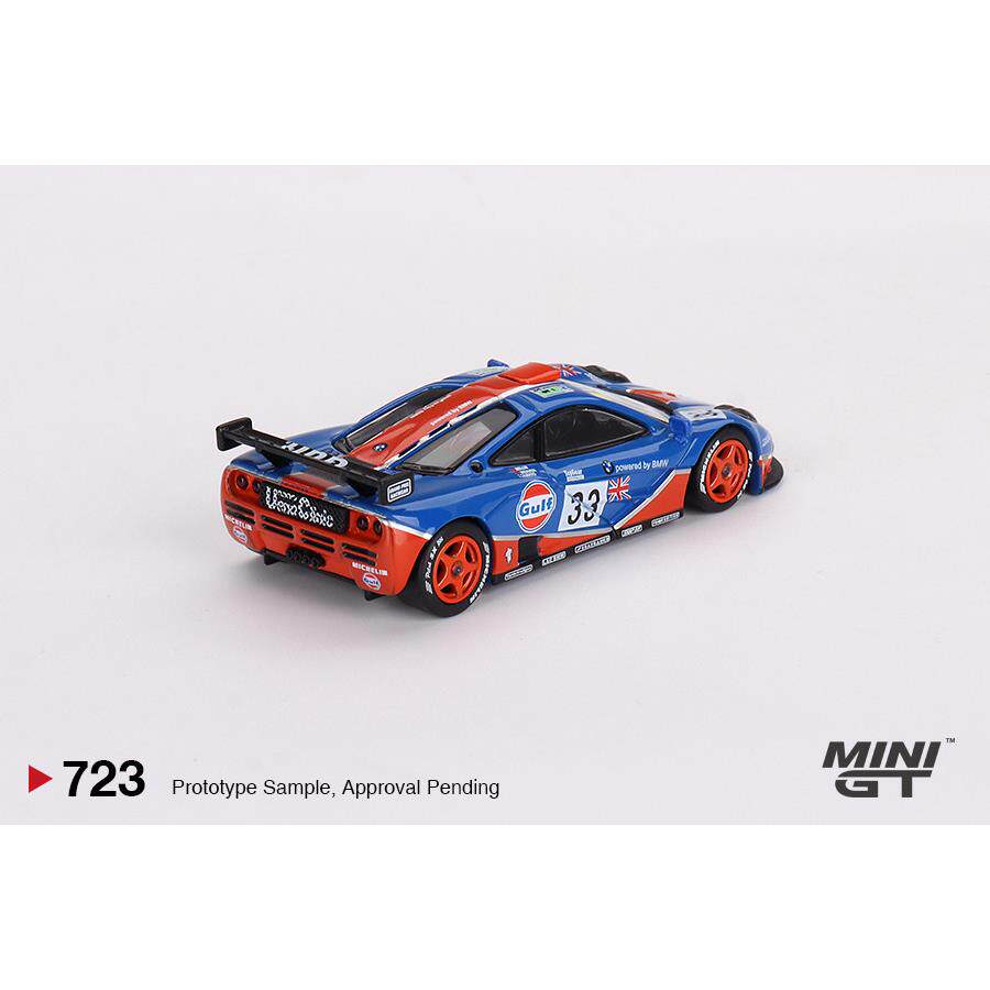 [匠心现货]MINI GT1:64 #723迈凯伦 McLaren F1 GULF合金汽车模型