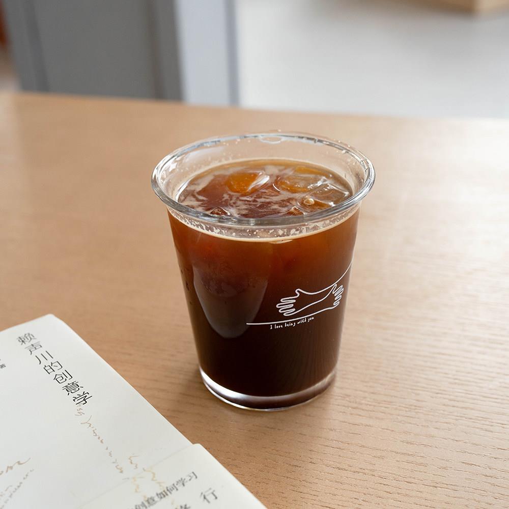 FaithTime原创 喜欢你 大容量冰拿铁美式玻璃牛奶杯啤酒杯水杯