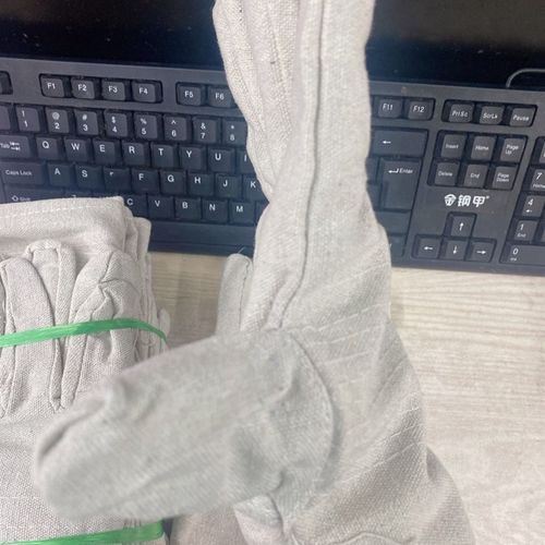 全衬24线机械工作耐磨厚电焊工业劳保防护用品新品帆布手套10双装