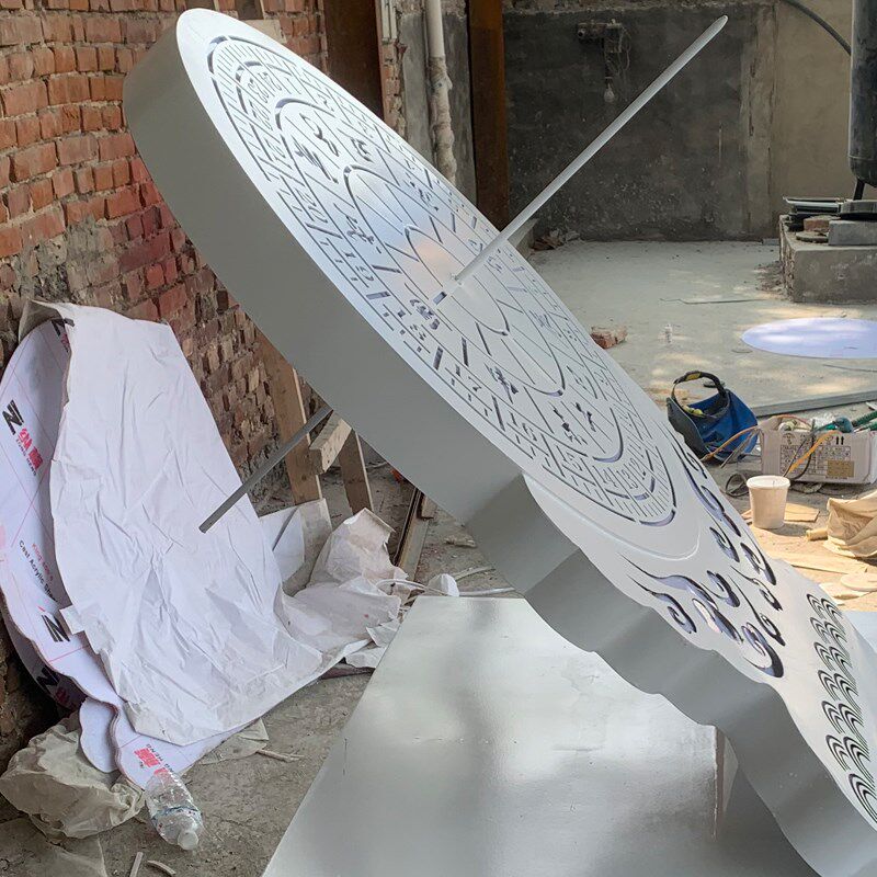 不锈钢日晷雕塑户外校园文化景观装饰落地摆件学生毕业留念艺术品