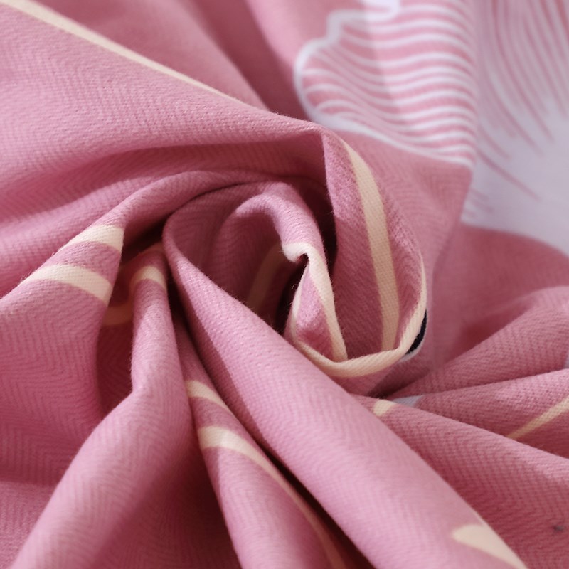 加厚100纯棉磨毛床单单件全棉被单1.5m1.8米双人床圆角床单三件套